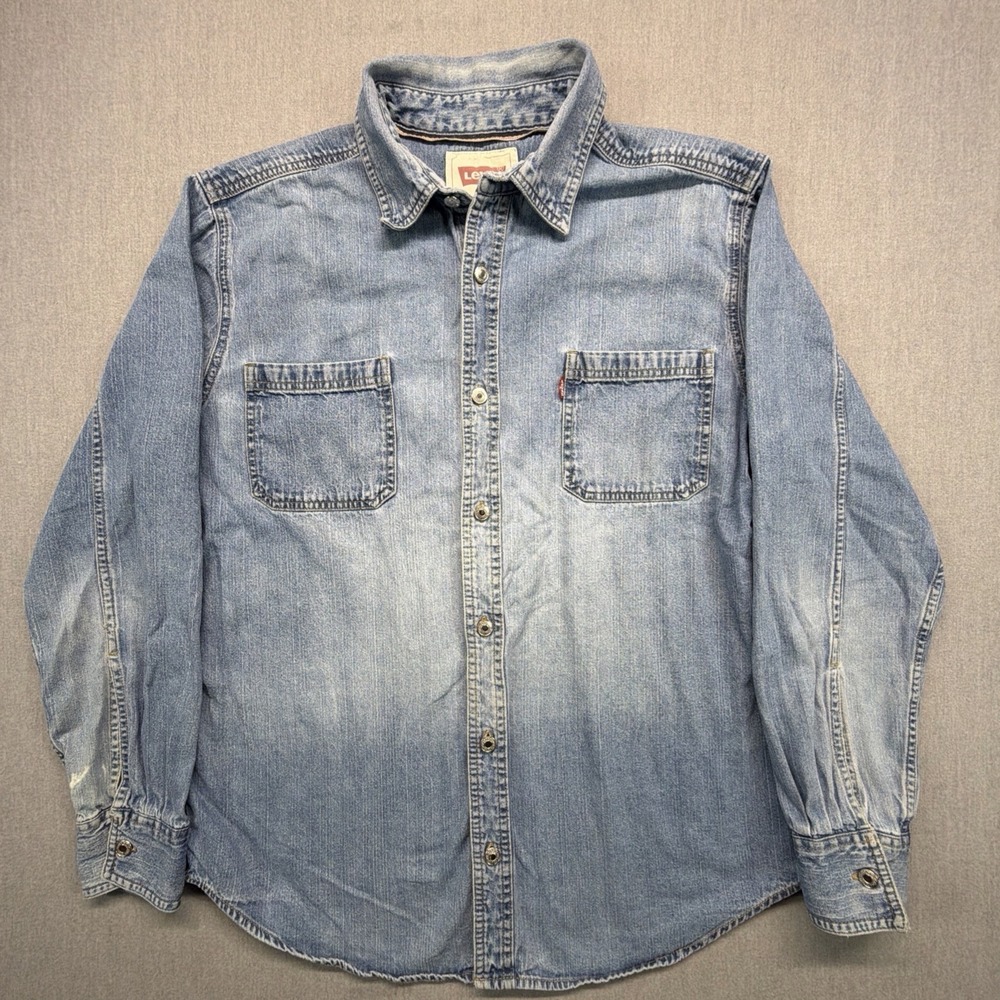 Levi's Light Blue Denim Button-Down Shirt